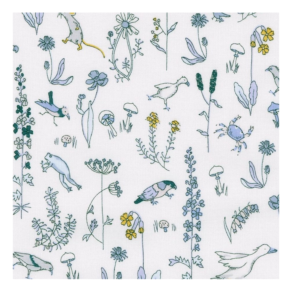 tissu Liberty theo bleu