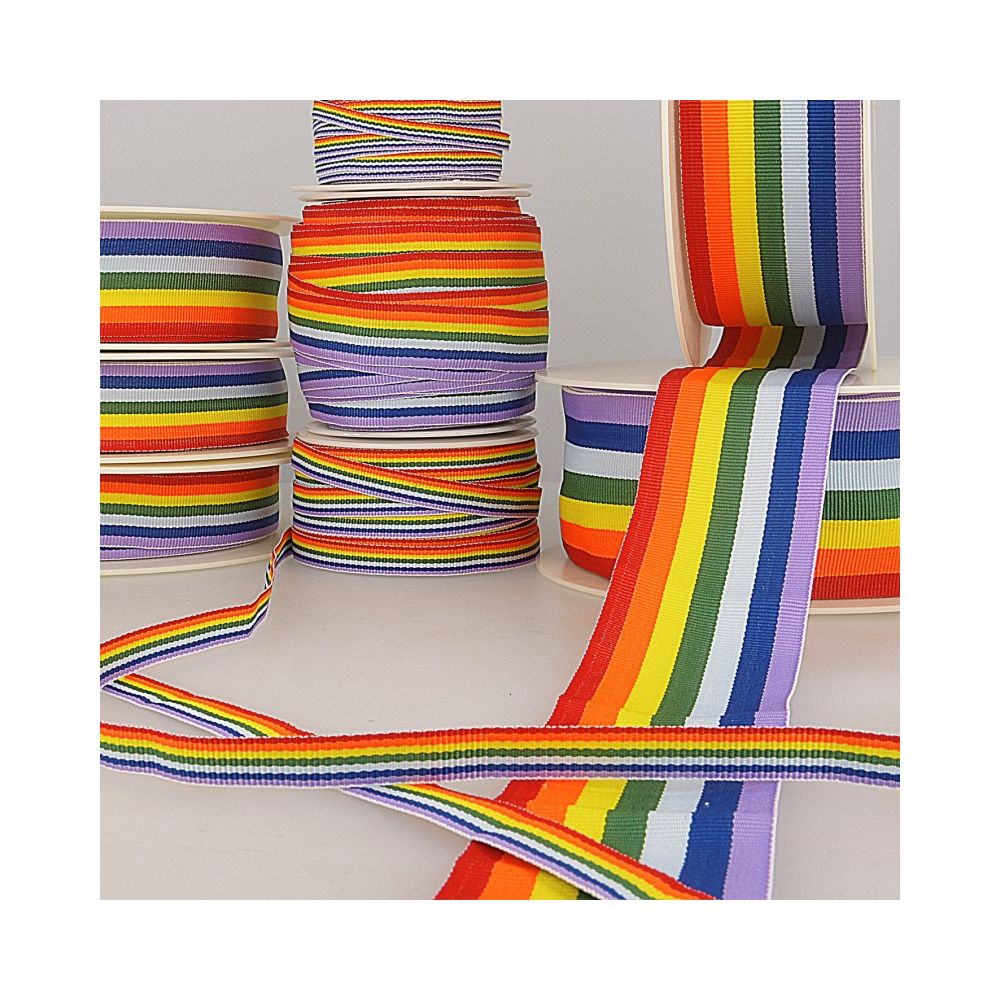Ruban arc-en-ciel multicolore
