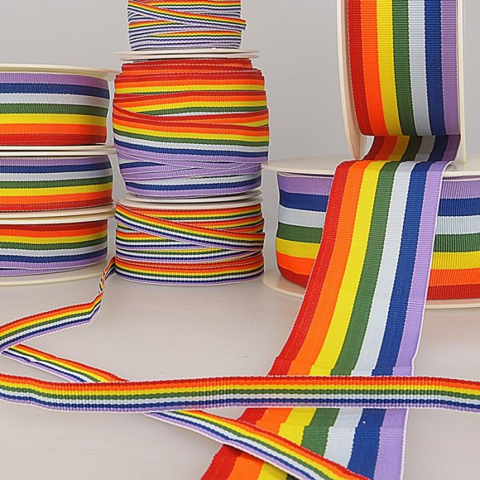 Ruban arc-en-ciel multicolore