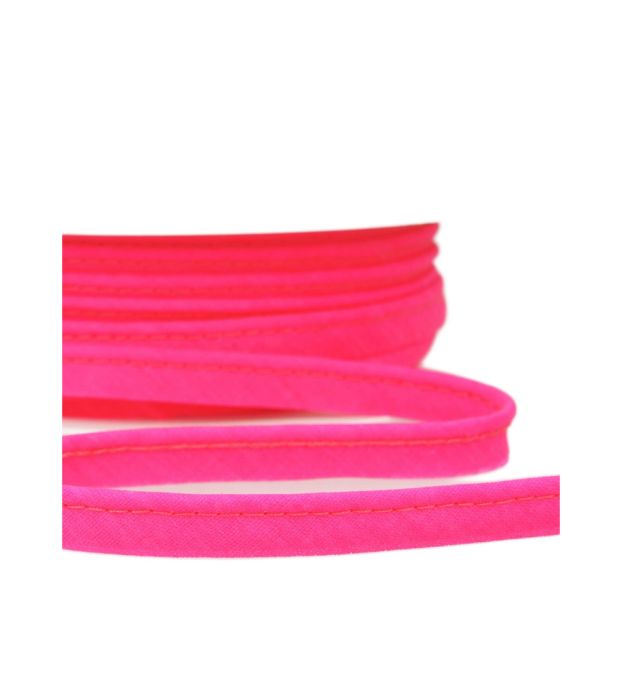 Passepoil 10 mm, rose fluo néon