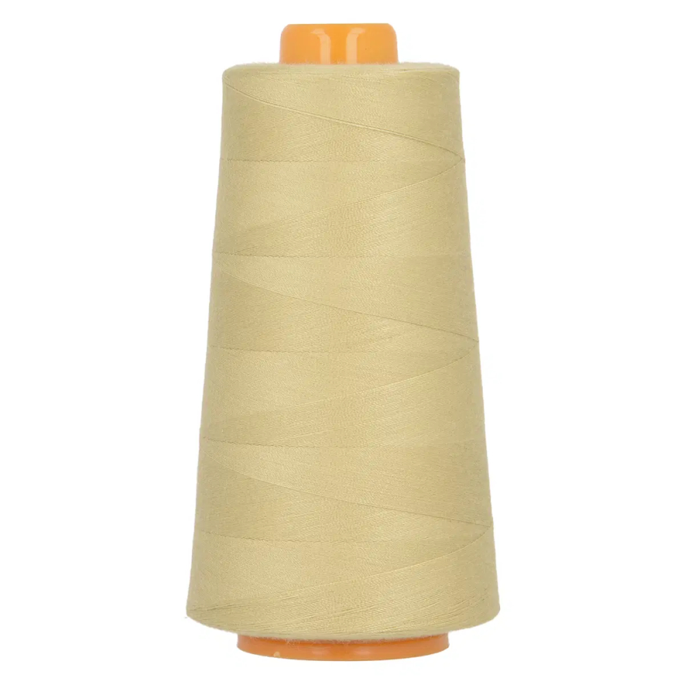 Cône de fil polyester 3000 m, pour surjeteuse et couture (coloris au choix) santa fé beige