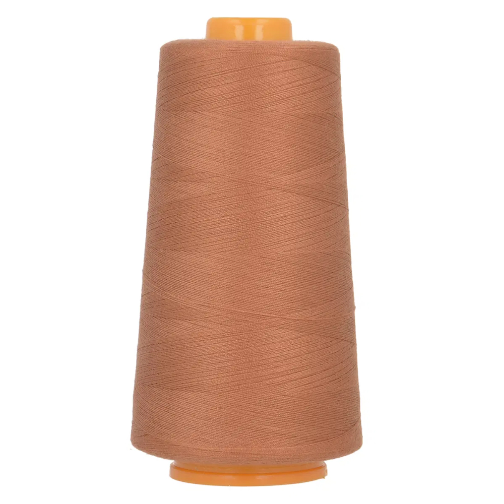 Cône de fil polyester 3000 m, pour surjeteuse et couture (coloris au choix) cuivré