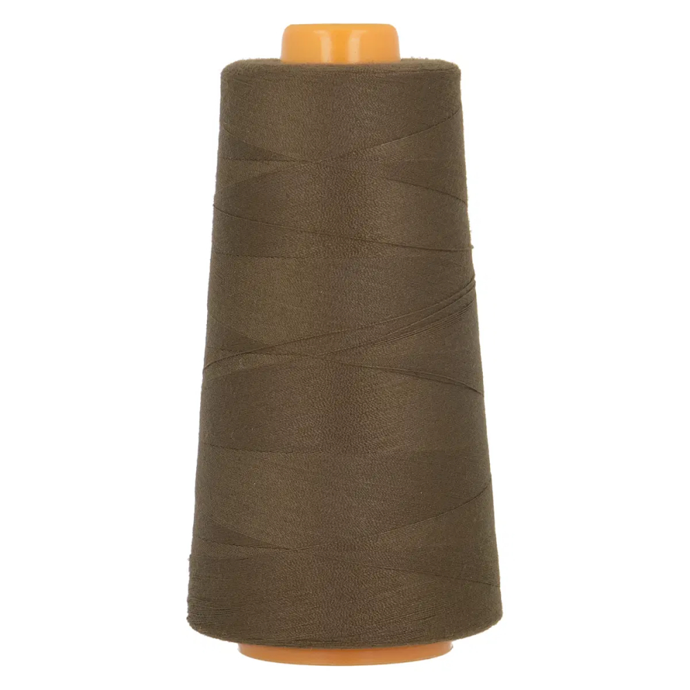 Cône de fil polyester 3000 m, pour surjeteuse et couture (coloris au choix) marron ours brun