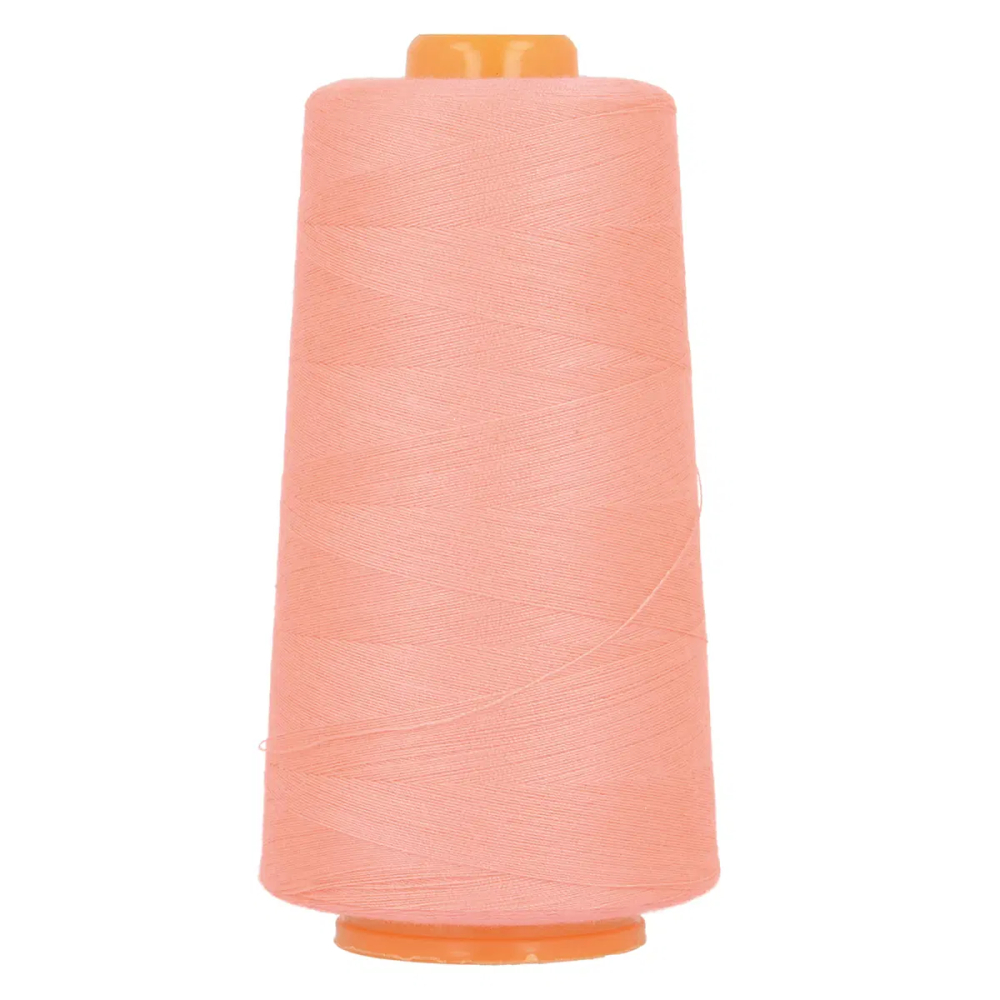 Cône de fil polyester 3000 m, pour surjeteuse et couture (coloris au choix) rose fluo neon