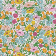Tissu liberty poppy forest multicolore Tissu liberty poppy forest multicolore