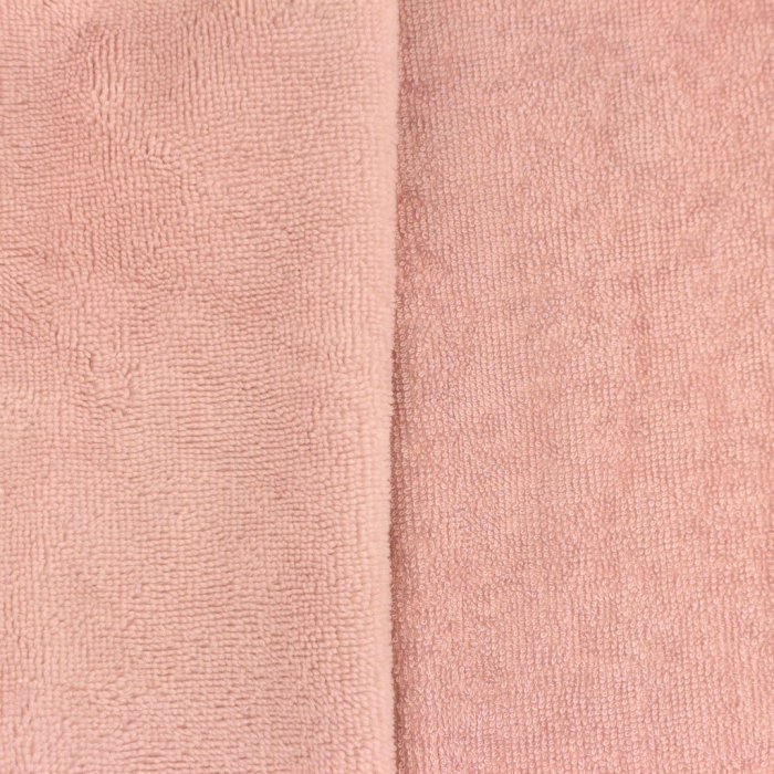 Eponge bambou / coton doudou coloris rose nude
