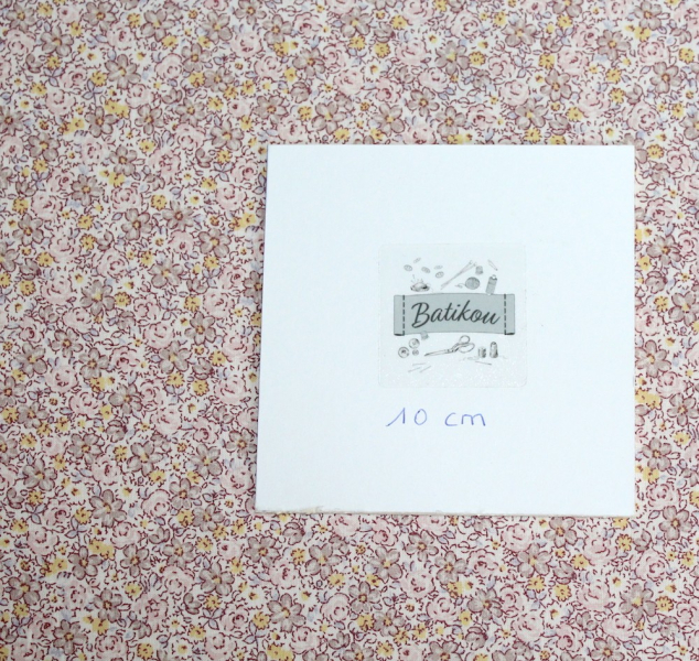 Batiste de coton SILKYNE imprimé fleuri 2