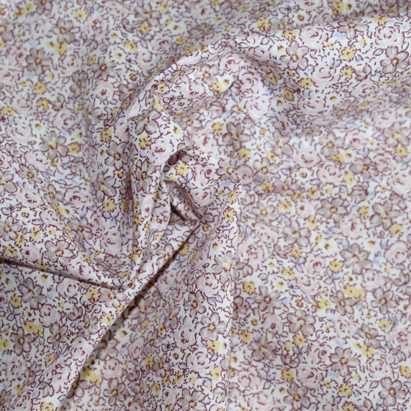 Batiste de coton SILKYNE imprimé fleuri