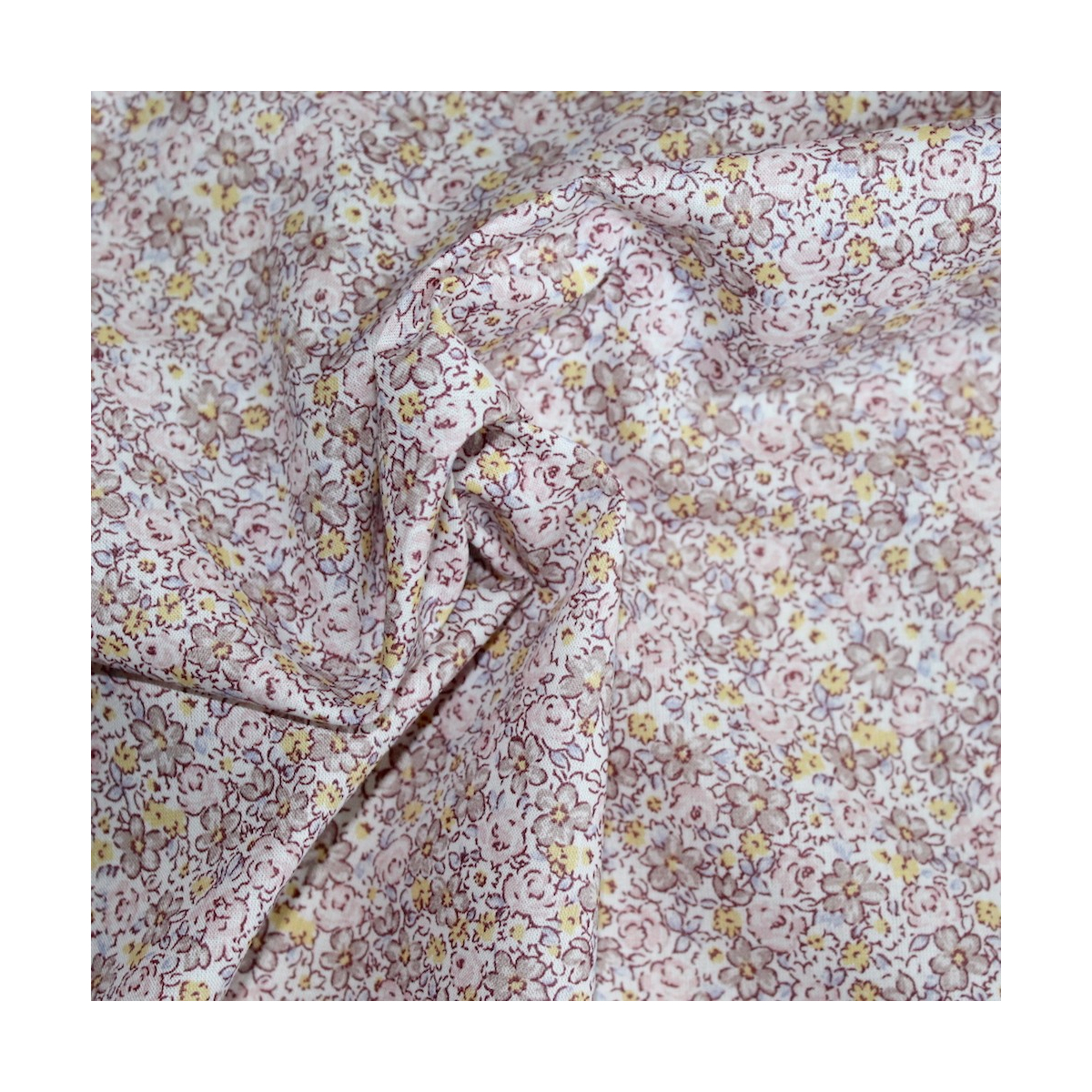 Batiste de coton SILKYNE imprimé fleuri