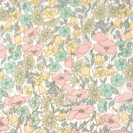 Tissu poppy and daisy Liberty tana lawn  Tissu poppy and daisy Liberty tana lawn