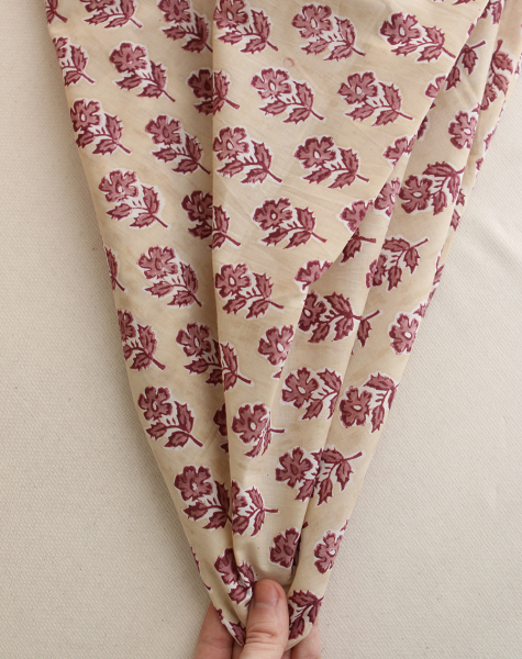 Diya B - Tissu indien coton hand block traditionnel 2