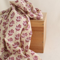 Diya B - Tissu indien coton hand block traditionnel