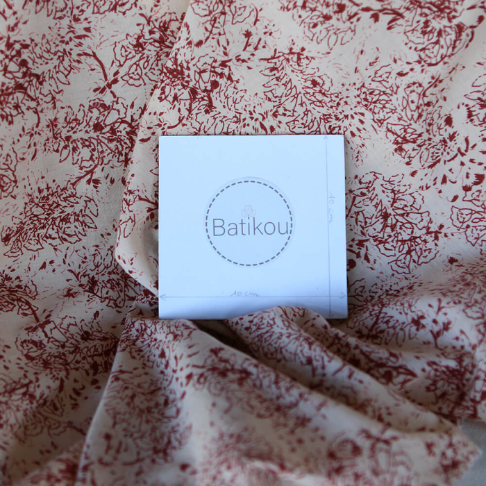 Anjali B - Tissu indien coton hand block traditionnel