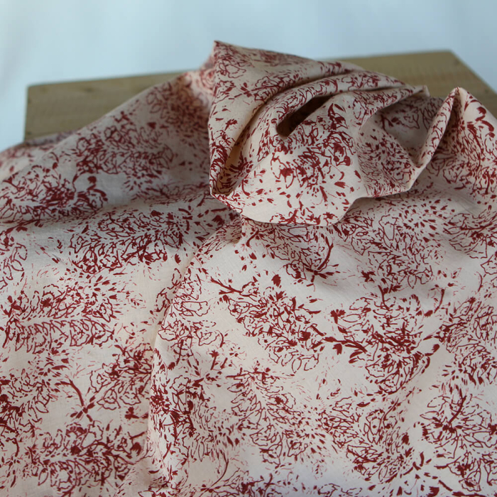 Anjali B - Tissu indien coton hand block traditionnel