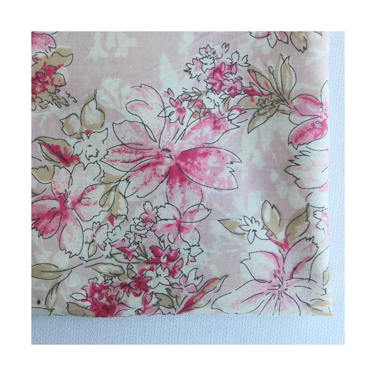 Indira - Tissu indien en coton imprimé main Hand Block