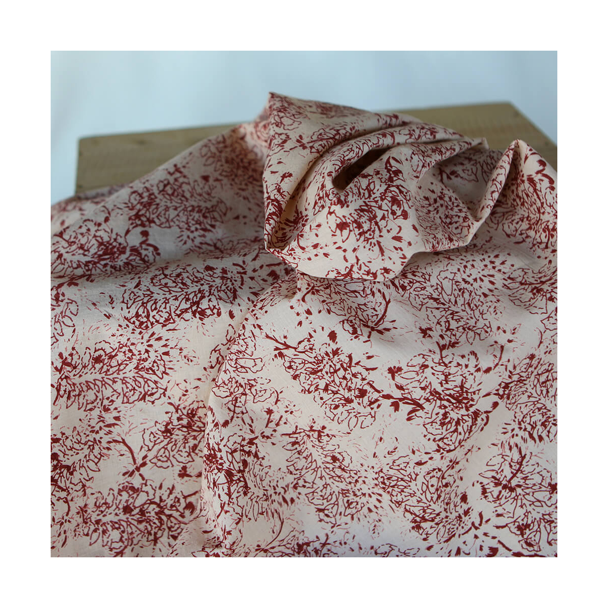 Anjali B - Tissu indien coton hand block traditionnel