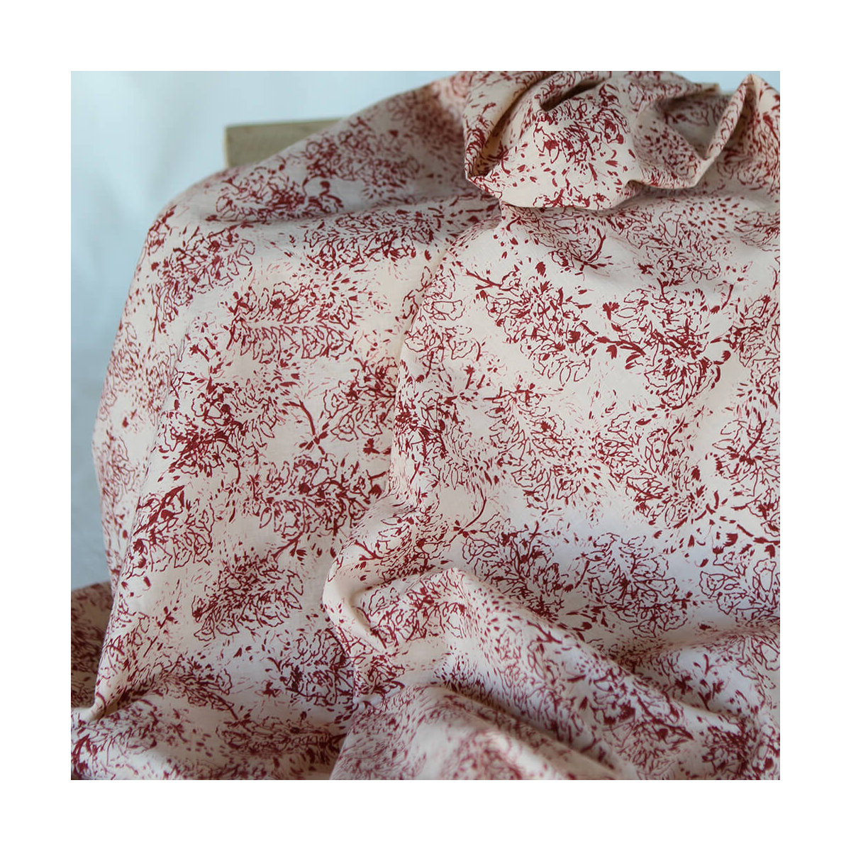 Anjali B - Tissu indien coton hand block traditionnel