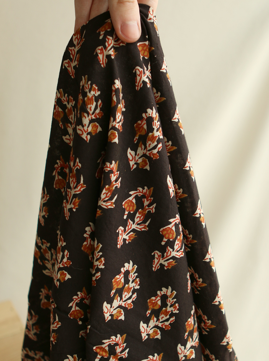 Kajal B - Tissu indien coton hand block traditionnel