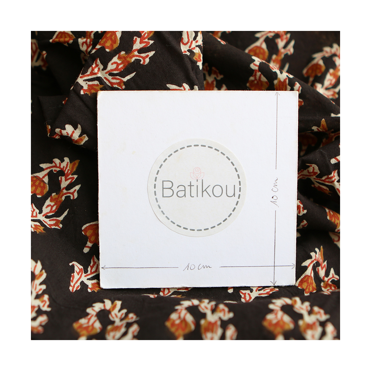 Kajal B - Tissu indien coton hand block traditionnel