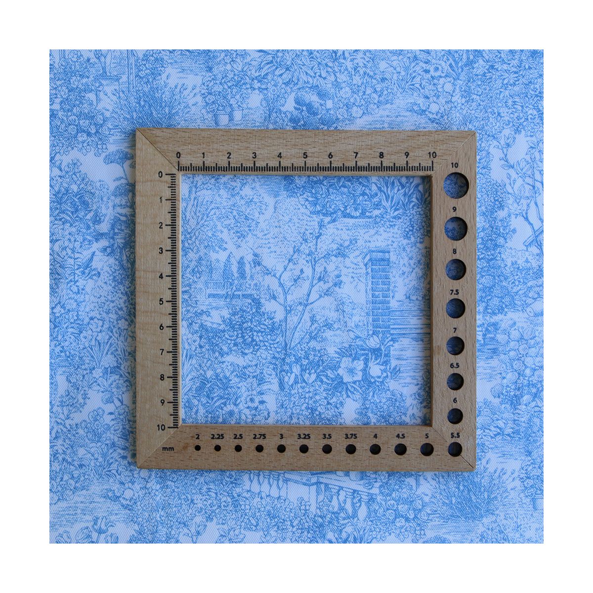 Popeline légère sergé de coton organique imprimé toile jouy bleu celeste