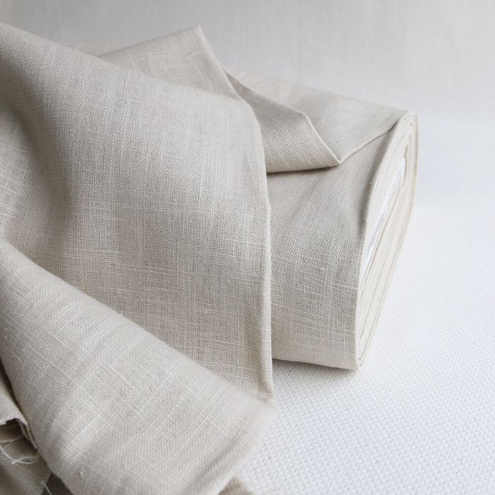 Lin lavé coloris beige galet