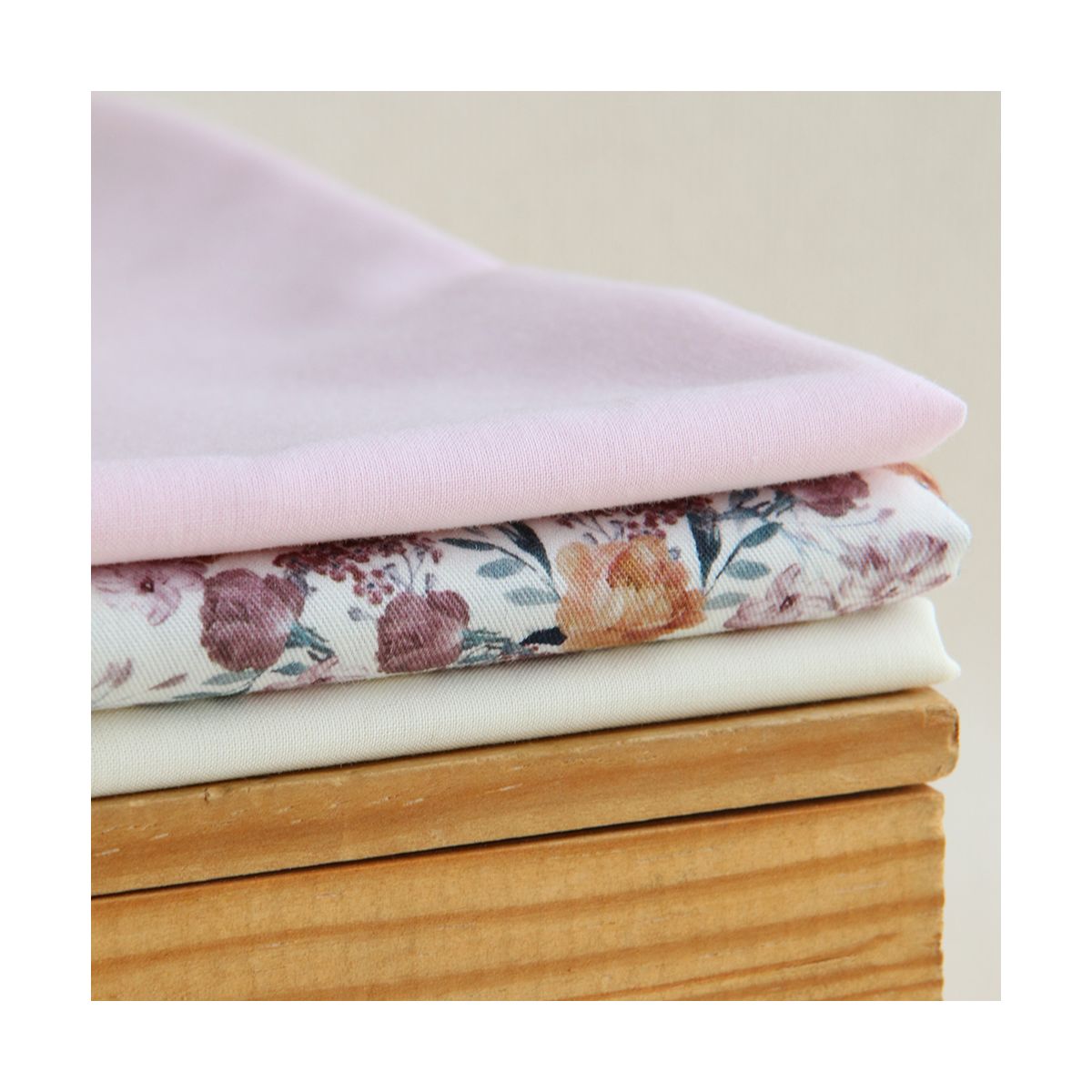 Voile de coton organique uni coloris écru