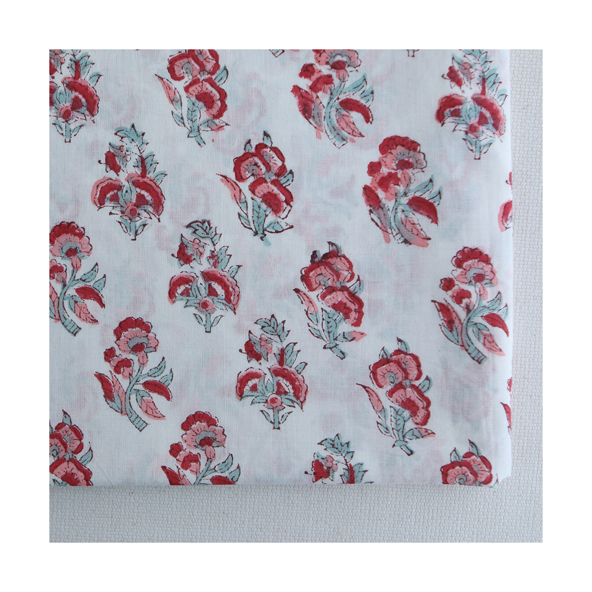 Yamini B - Tissu indien coton hand block traditionnel