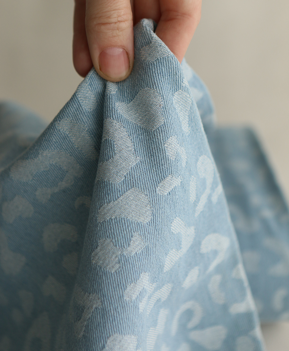Jean coton 330gr jacquard bleached Graou