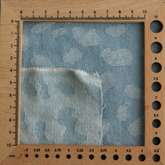 Jean coton 330gr jacquard bleached Graou