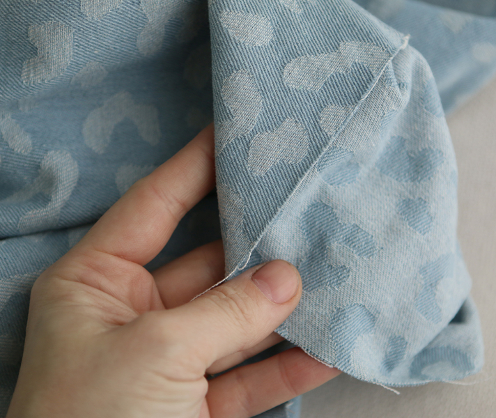 Jean coton 330gr jacquard bleached Graou 2