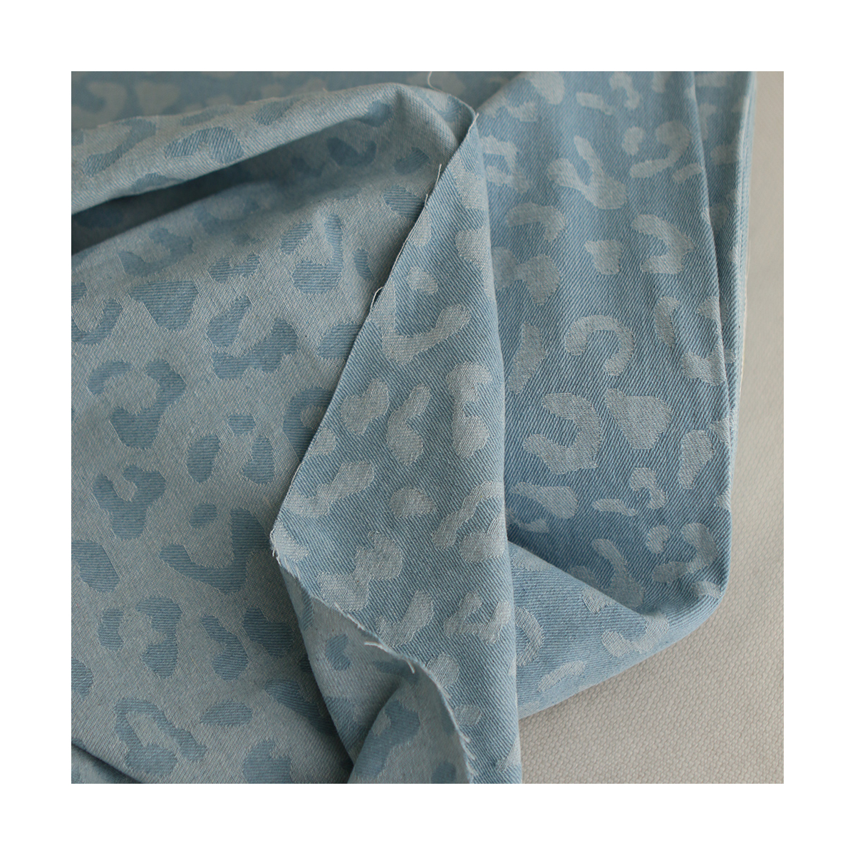 Jean coton 330gr jacquard bleached Graou