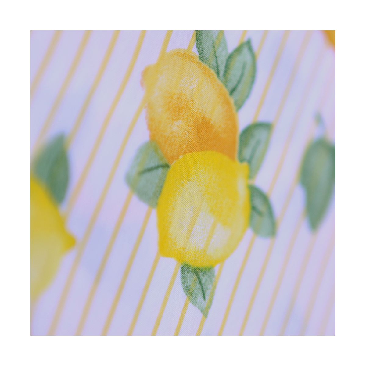Alba - Popeline de coton imprimé rayures et citrons