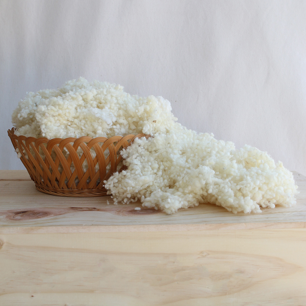 Laine vierge de mouton en flocons pour rembourrage