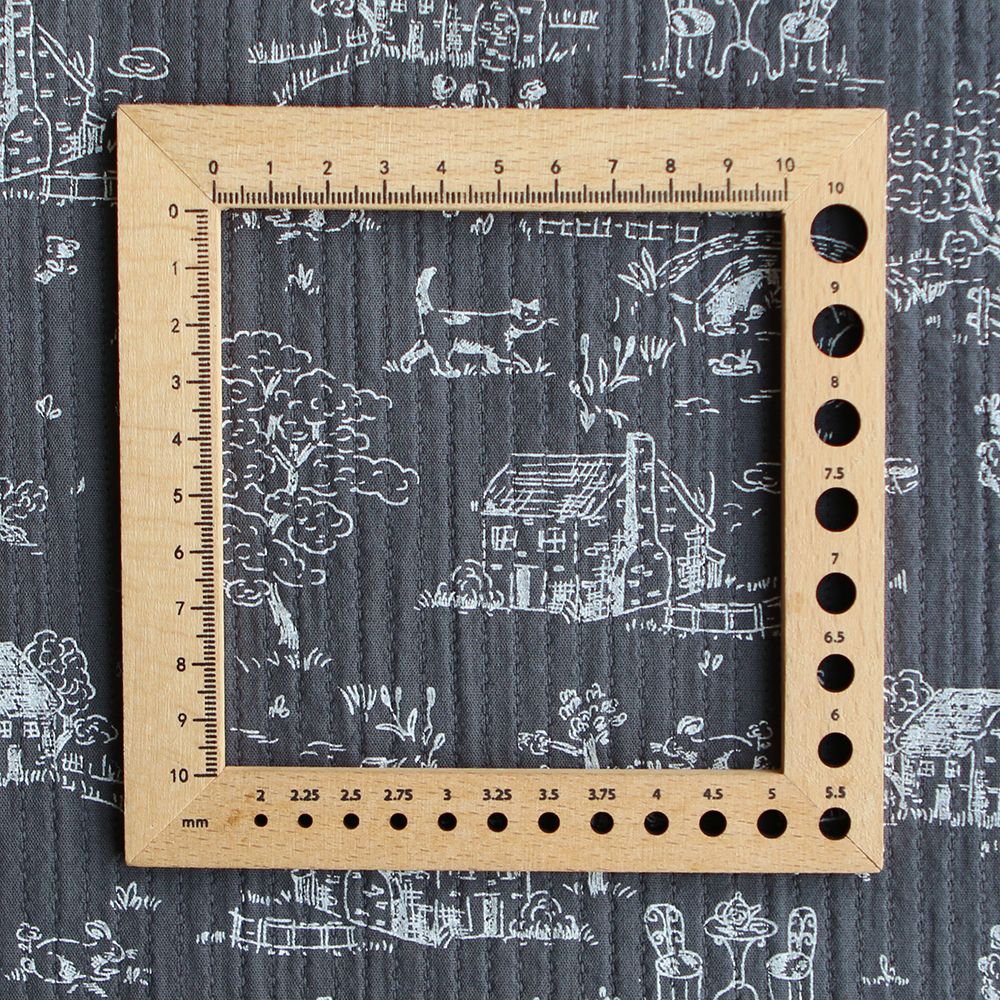 Edwina - Tissu coton piqué léger texturé toile de Jouy anthracite