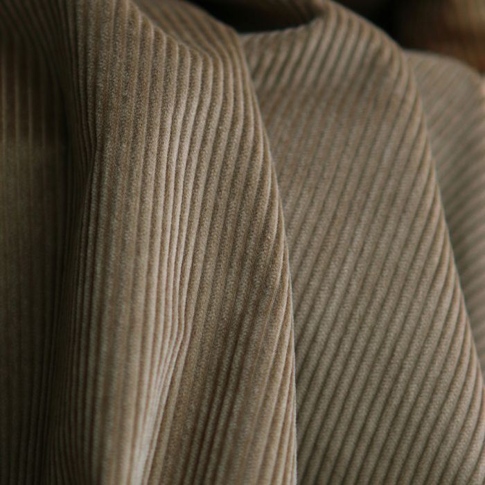 Velours à côtes coton BIO organique coloris bronze
