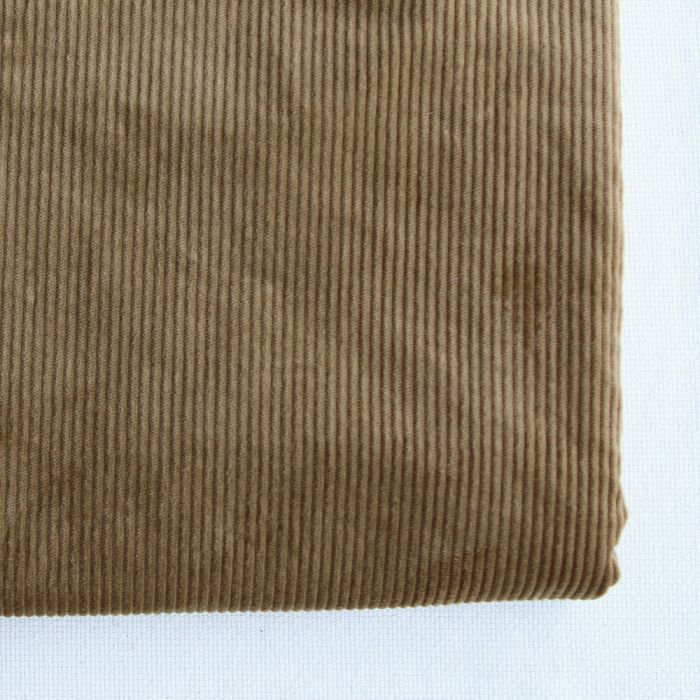 Velours à côtes coton BIO organique coloris bronze
