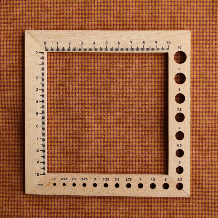 Seersucker / Coton gaufré vichy mini 1mm prune / miel