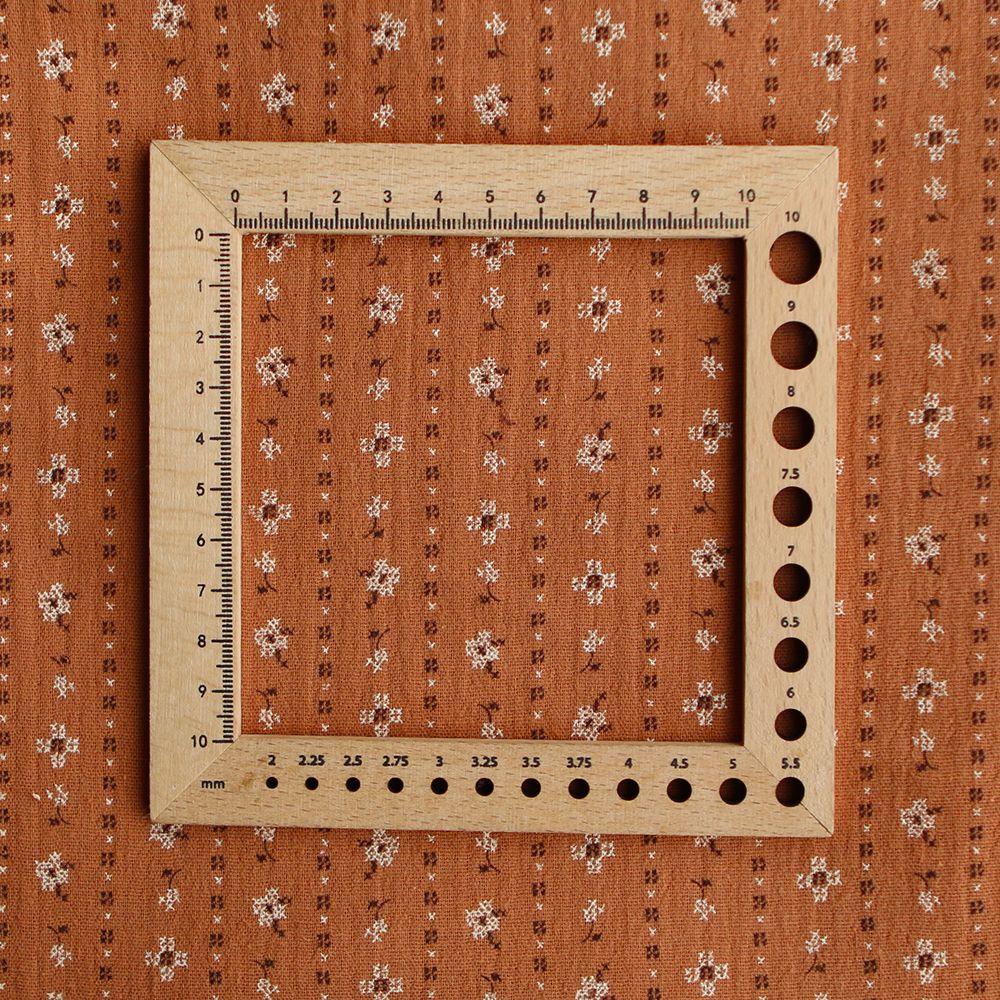 Selene - Double gaze coton BIO imprimé fond écureuil