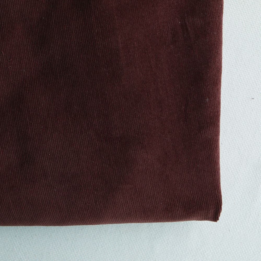Velours milleraies coton organique coloris Cacao