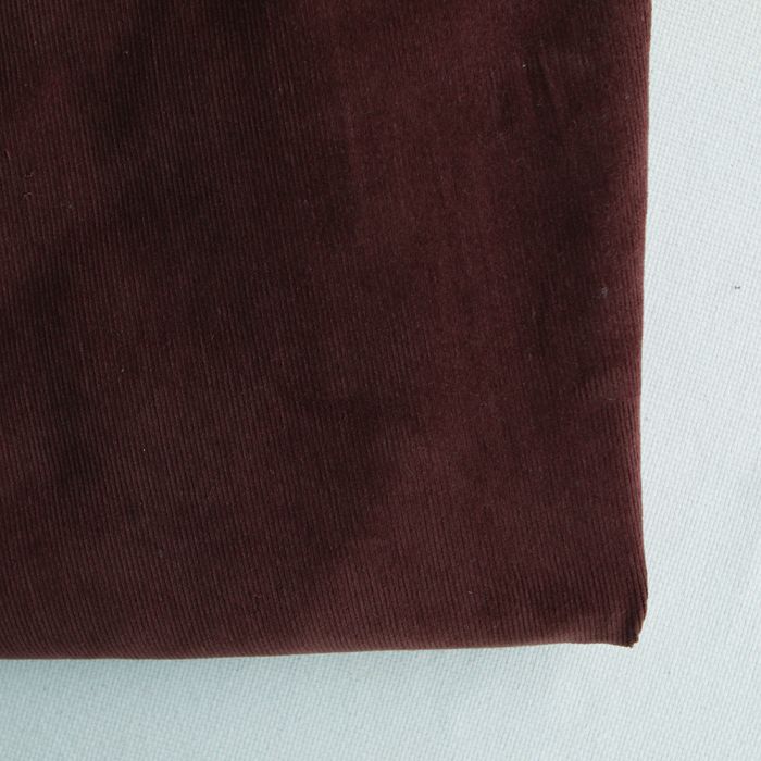 Velours milleraies coton organique coloris Cacao