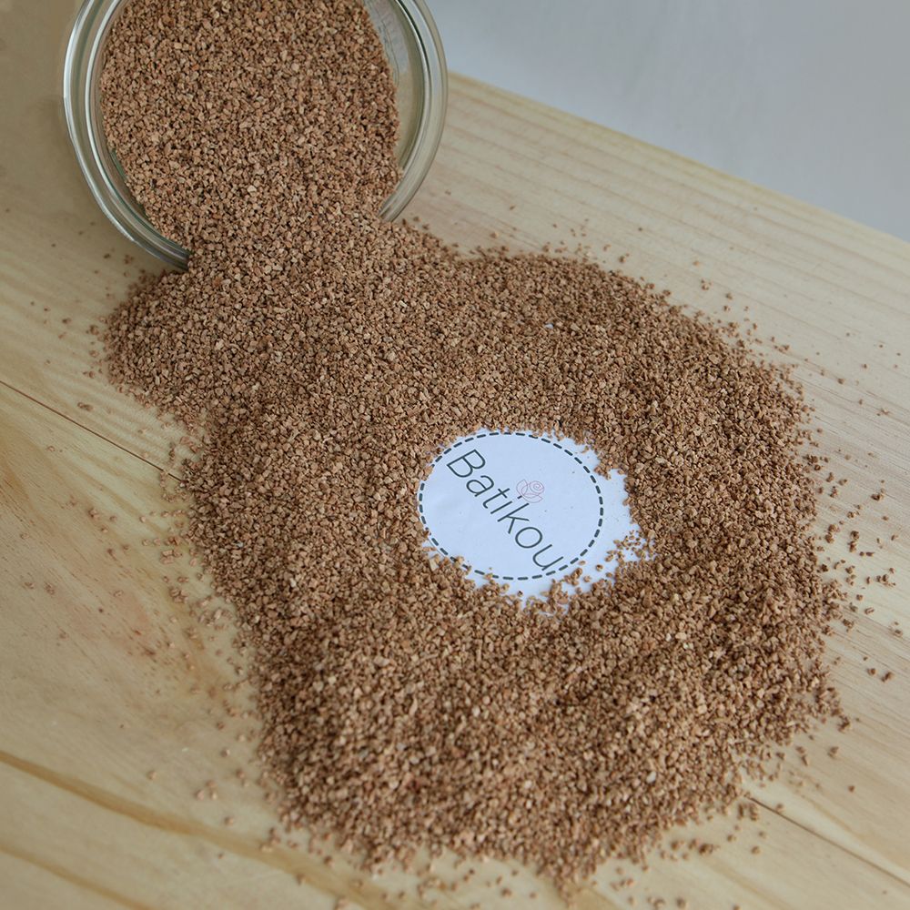 Granulés de liège bio 1–2 mm pour rembourrage naturel - Origine France