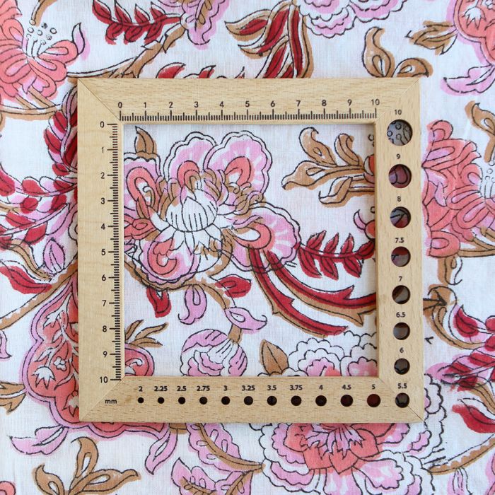 Lalita - Tissu indien en coton imprimé main Hand Block