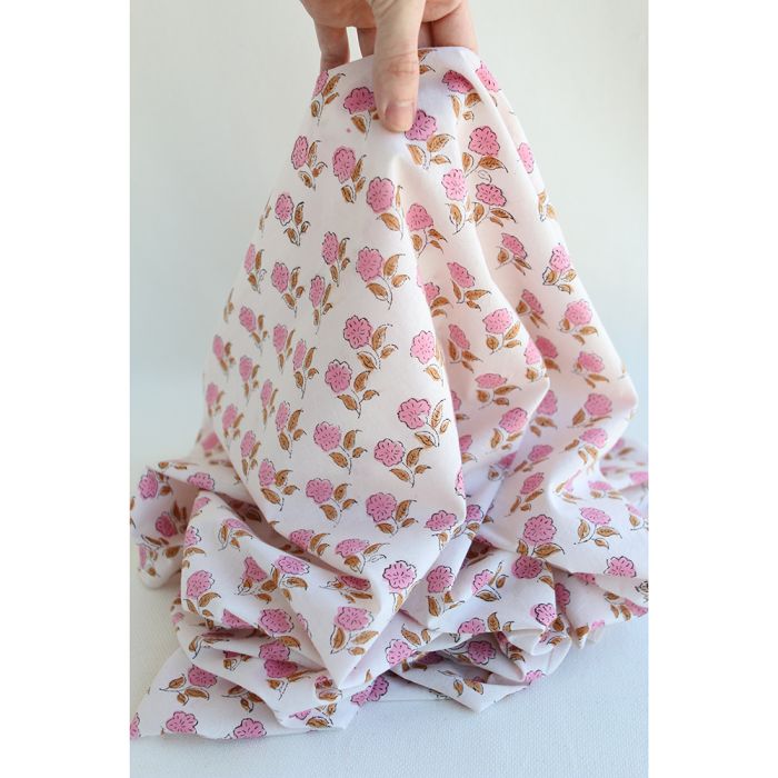LalitaB - Tissu indien en coton imprimé main Hand Block