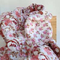 Lalita - Tissu indien matelassé double face coton hand block largeur 100cm