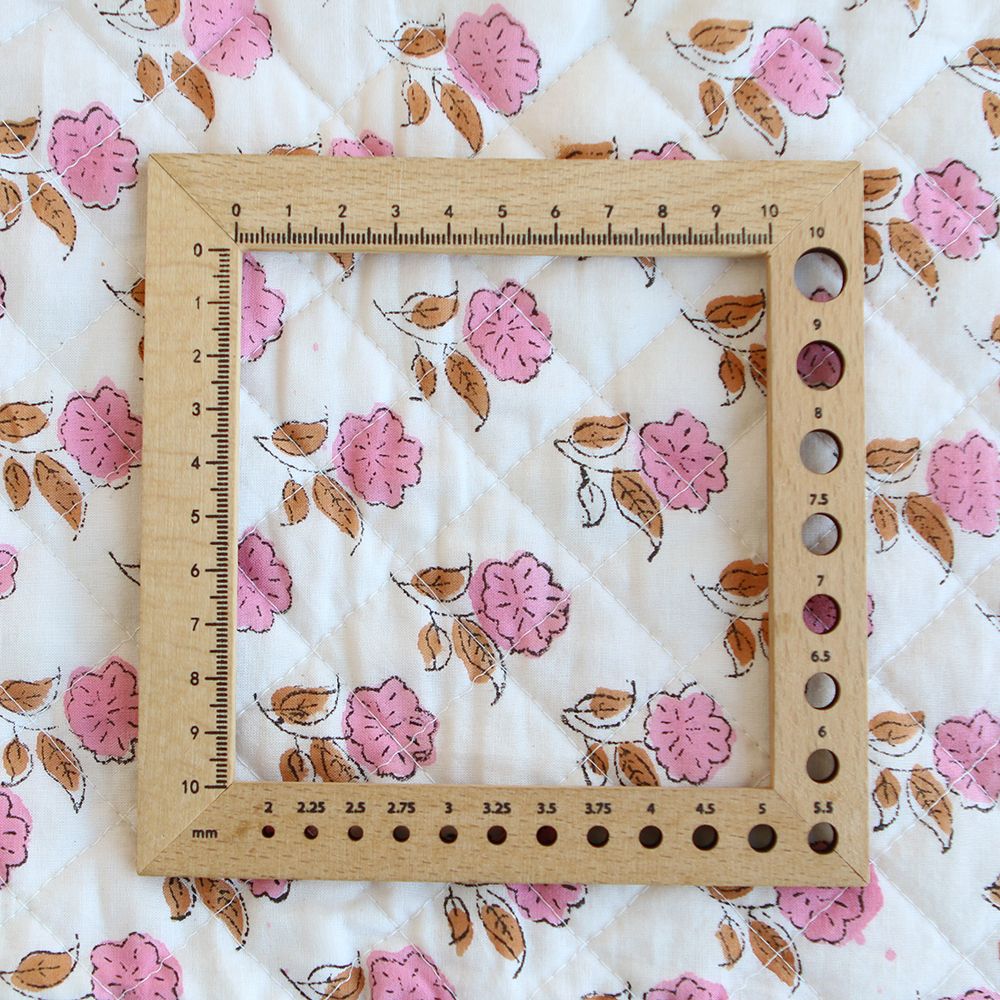 Lalita - Tissu indien matelassé double face coton hand block largeur 100cm