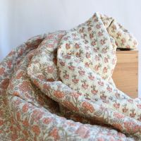 Maya- Tissu indien matelassé double face coton hand block largeur 100cm