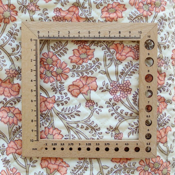 Maya- Tissu indien matelassé double face coton hand block largeur 100cm