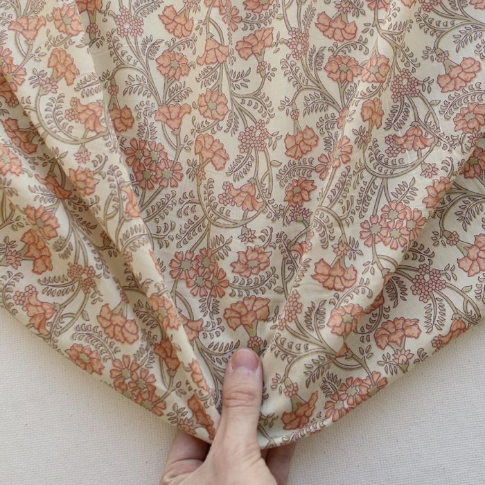Maya - Tissu indien en coton imprimé main Hand Block