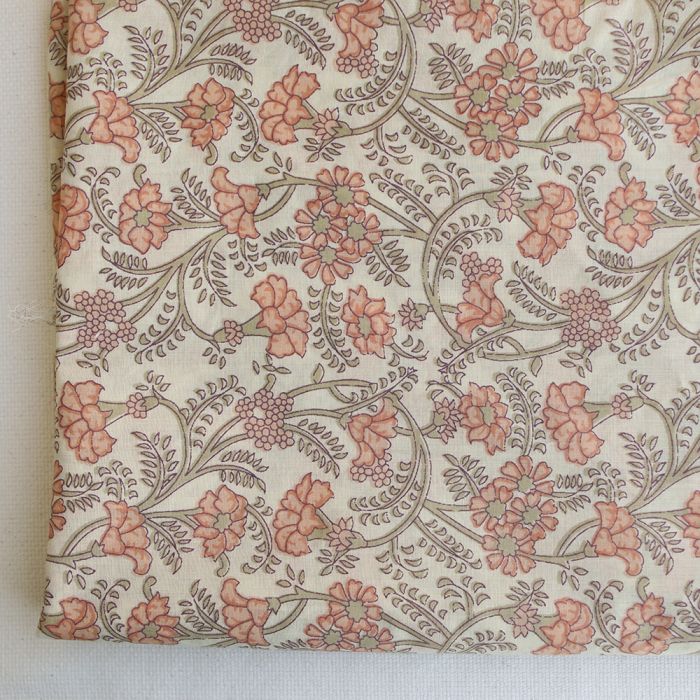 Maya - Tissu indien en coton imprimé main Hand Block