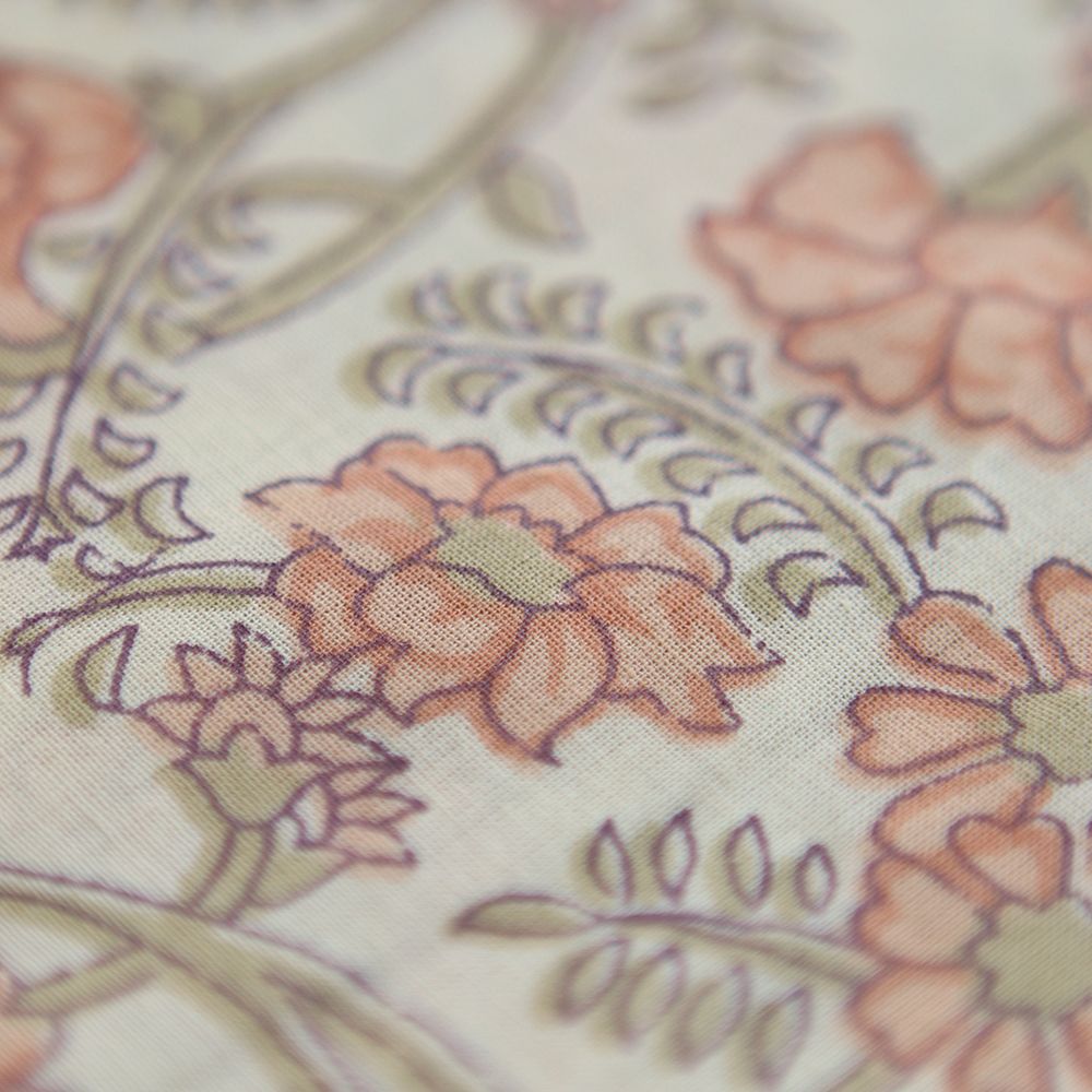 Maya - Tissu indien en coton imprimé main Hand Block